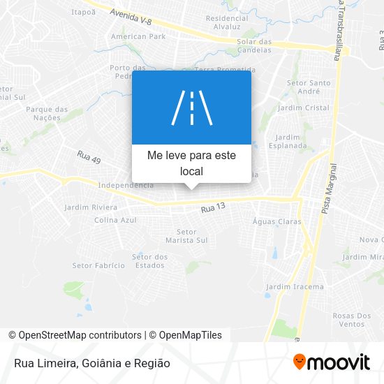 Rua Limeira mapa