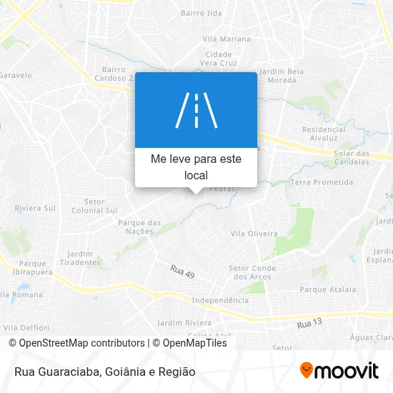 Rua Guaraciaba mapa