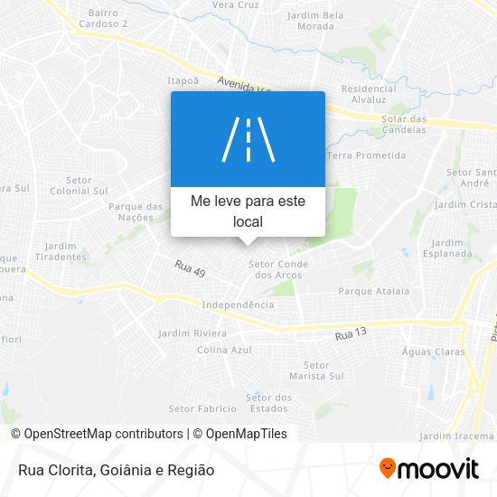 Rua Clorita mapa