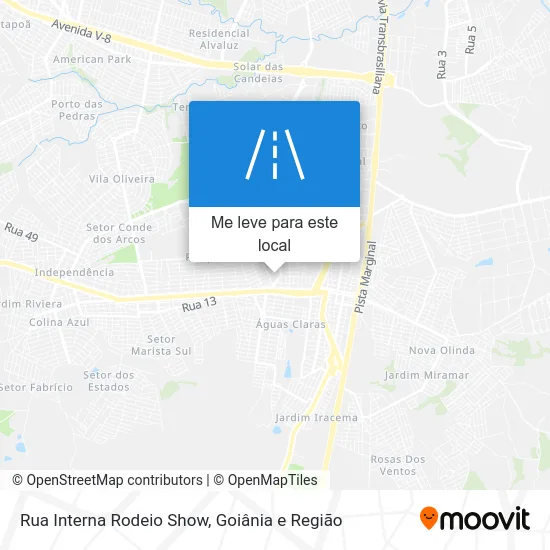 Rua Interna Rodeio Show mapa