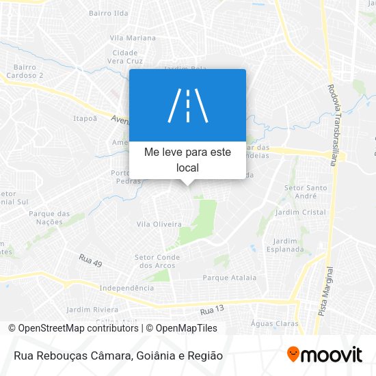 Rua Rebouças Câmara mapa