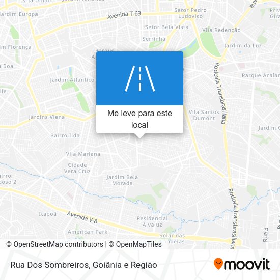 Rua Dos Sombreiros mapa