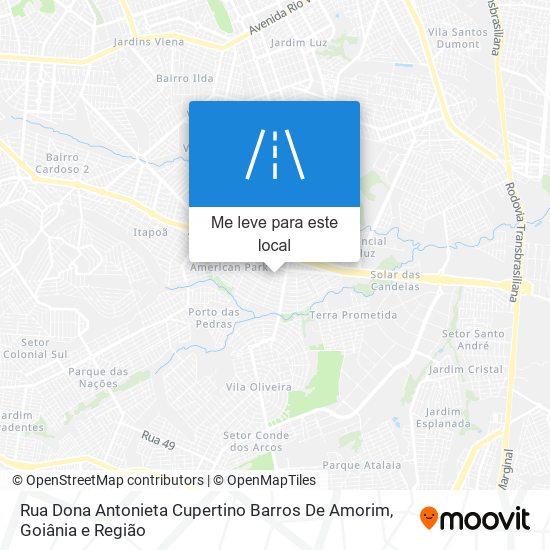 Rua Dona Antonieta Cupertino Barros De Amorim mapa