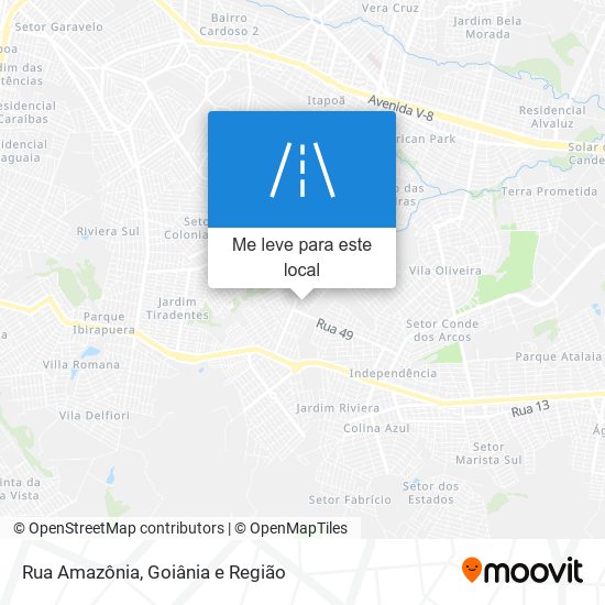 Rua Amazônia mapa