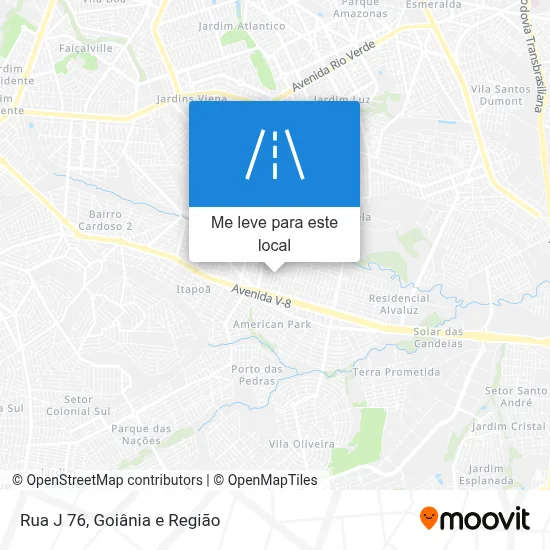 Rua J 76 mapa