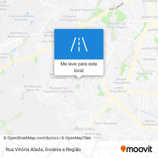 Rua Vitória Alada mapa