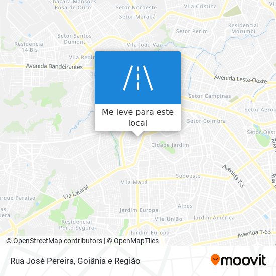 Rua José Pereira mapa