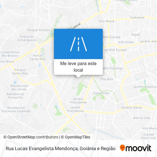 Rua Lucas Evangelista Mendonça mapa