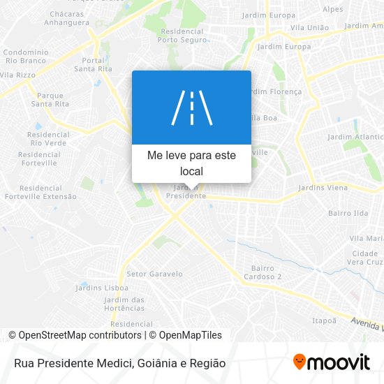 Rua Presidente Medici mapa