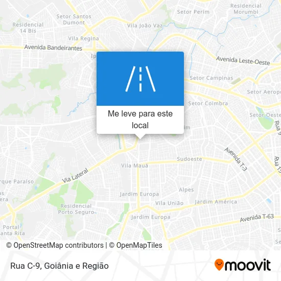 Rua C-9 mapa