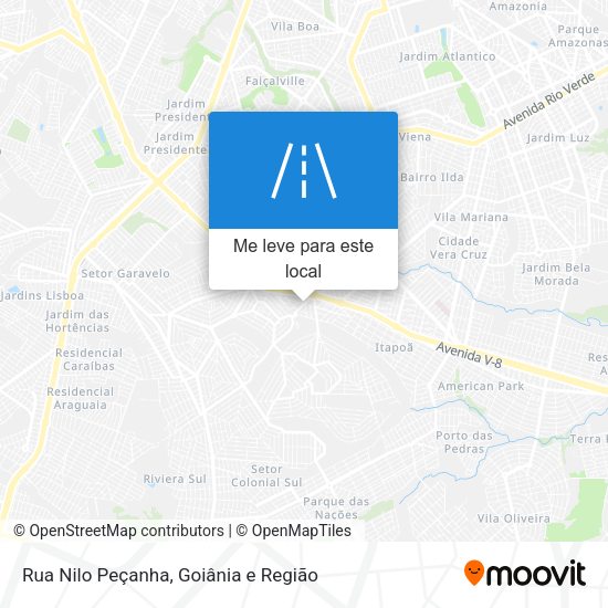 Rua Nilo Peçanha mapa