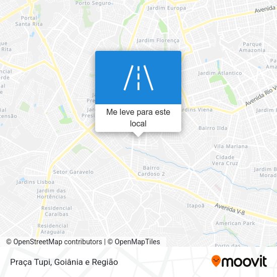 Praça Tupi mapa