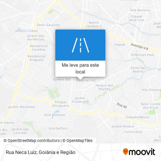 Rua Neca Luiz mapa