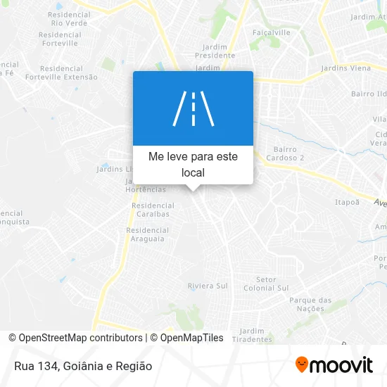 Rua 134 mapa