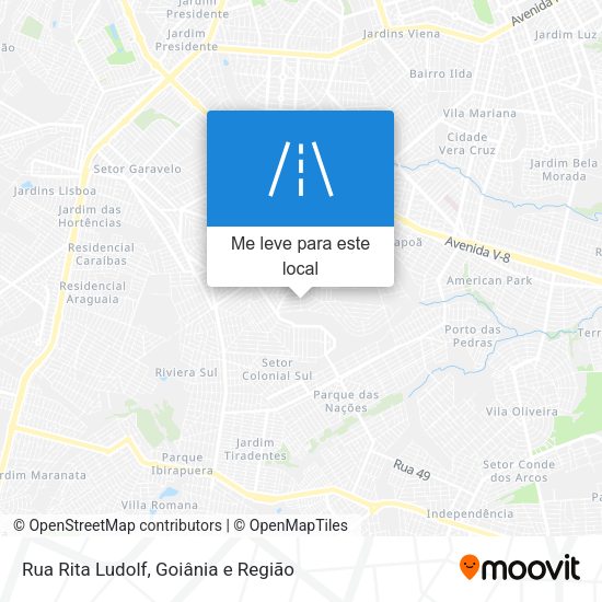 Rua Rita Ludolf mapa