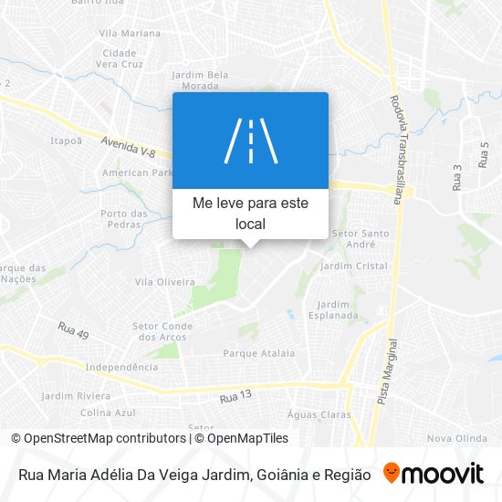 Rua Maria Adélia Da Veiga Jardim mapa