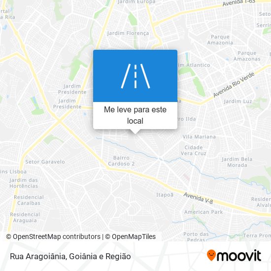 Rua Aragoiânia mapa