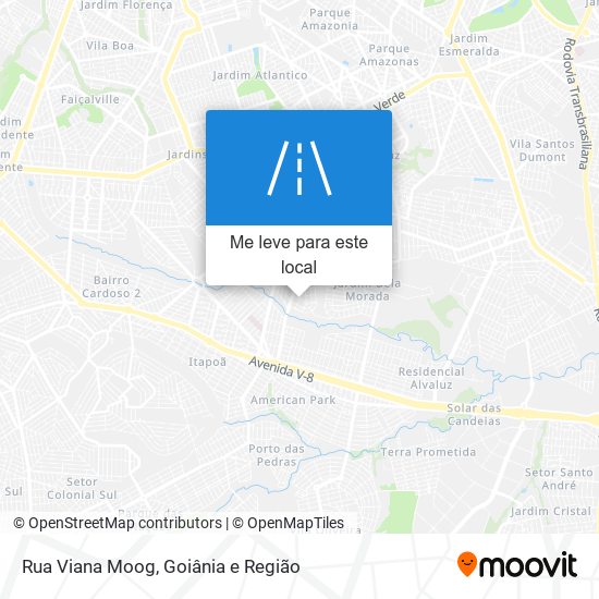 Rua Viana Moog mapa