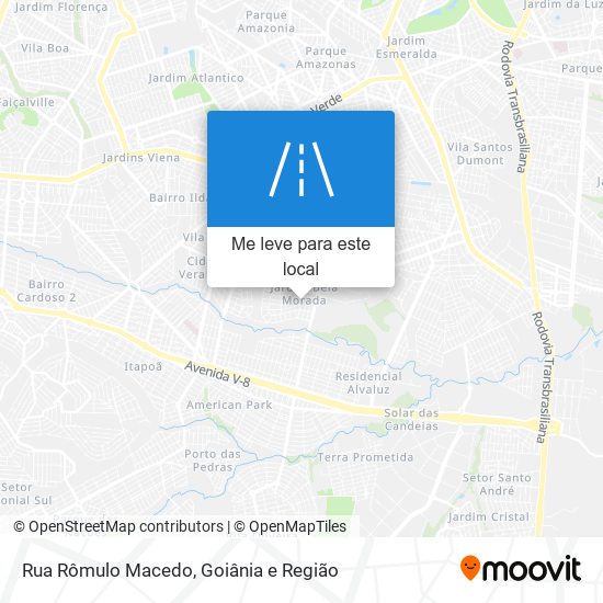 Rua Rômulo Macedo mapa