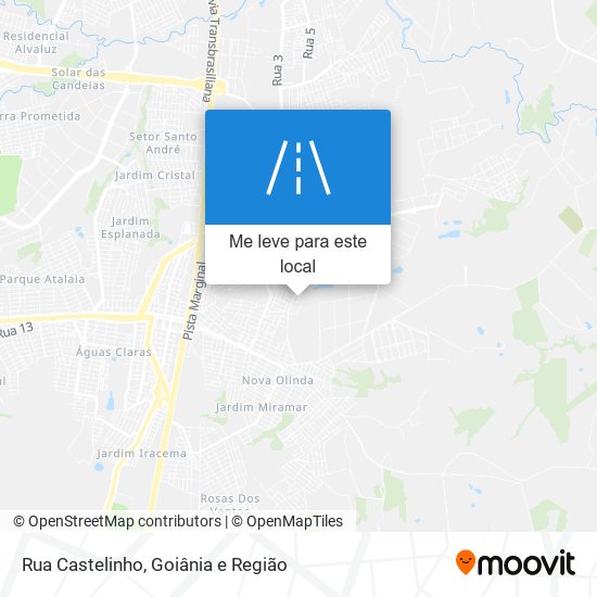 Rua Castelinho mapa