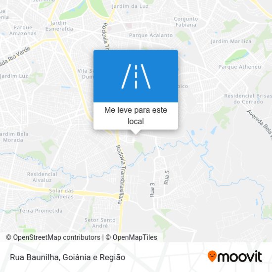 Rua Baunilha mapa