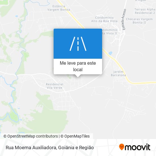 Rua Moema Auxiliadora mapa