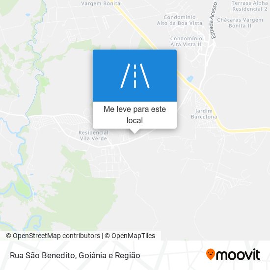 Rua São Benedito mapa
