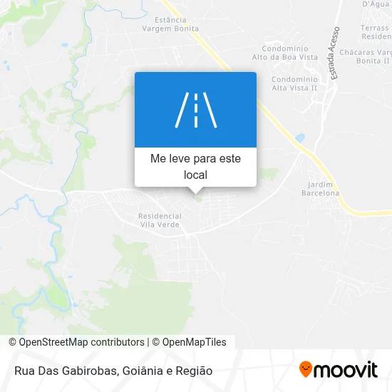 Rua Das Gabirobas mapa