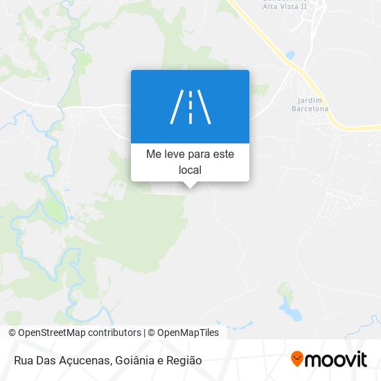 Rua Das Açucenas mapa