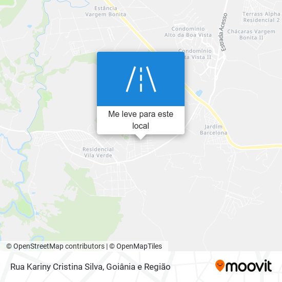 Rua Kariny Cristina Silva mapa