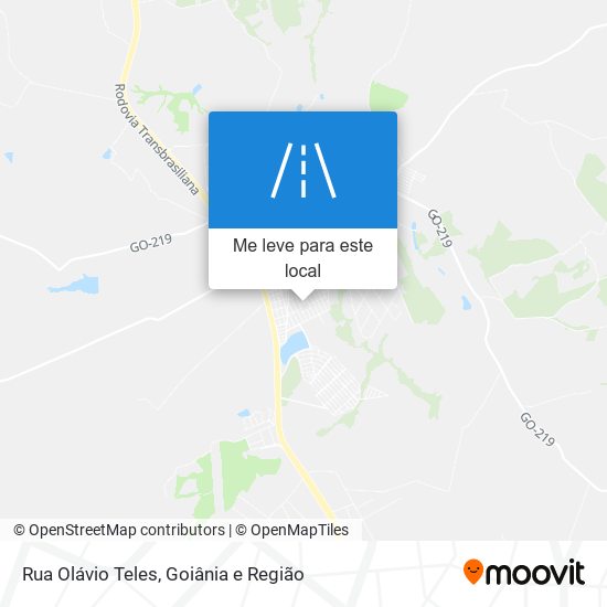 Rua Olávio Teles mapa