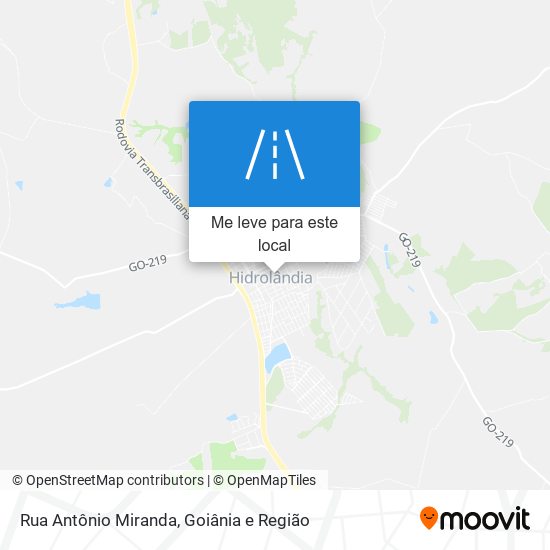 Rua Antônio Miranda mapa