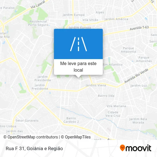 Rua F 31 mapa