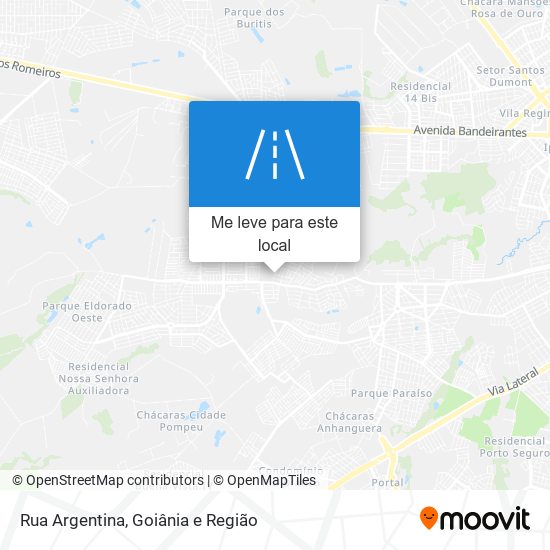 Rua Argentina mapa