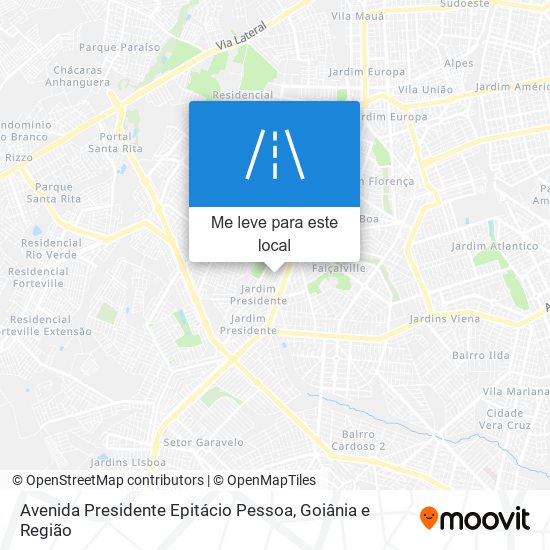 Avenida Presidente Epitácio Pessoa mapa