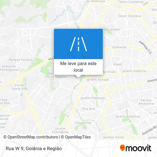 Rua W 9 mapa