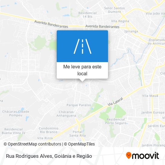 Rua Rodrigues Alves mapa