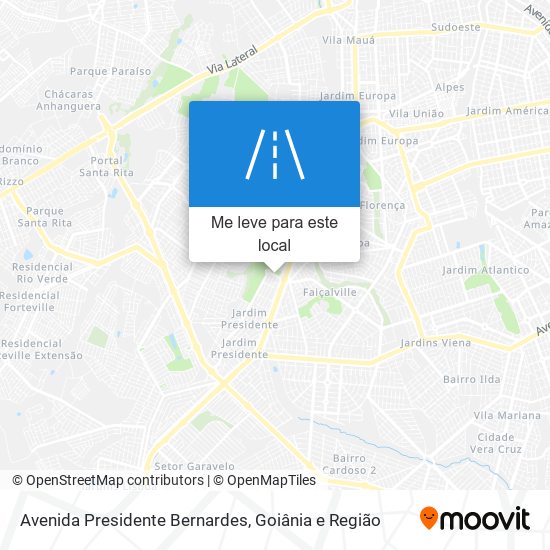 Avenida Presidente Bernardes mapa