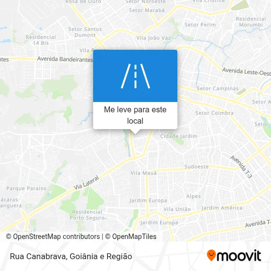 Rua Canabrava mapa