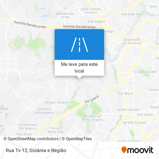 Rua Tv-12 mapa