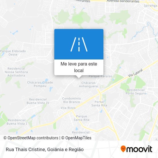 Rua Thais Cristine mapa