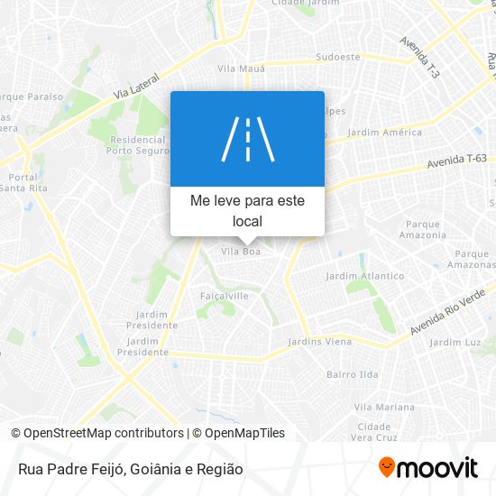 Rua Padre Feijó mapa