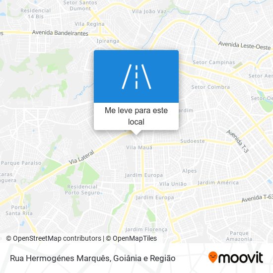 Rua Hermogénes Marquês mapa