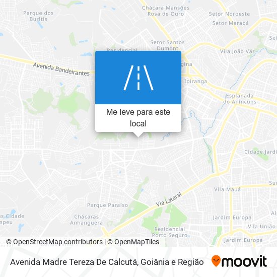 Avenida Madre Tereza De Calcutá mapa