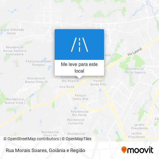 Rua Morais Soares mapa