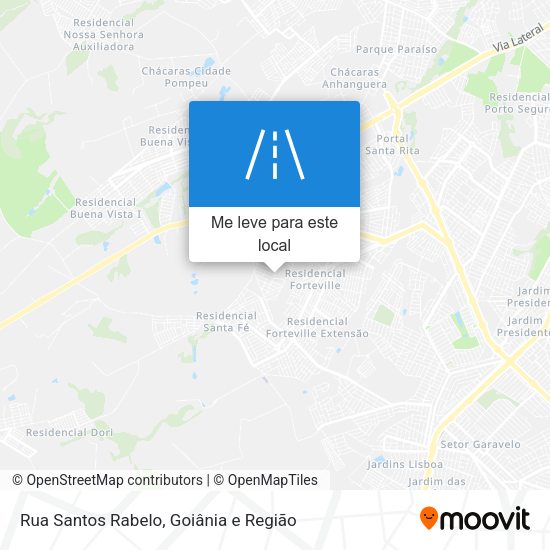 Rua Santos Rabelo mapa
