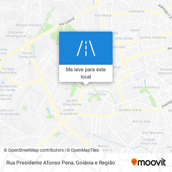 Rua Presidente Afonso Pena mapa