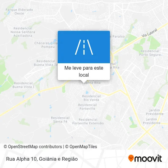 Rua Alpha 10 mapa