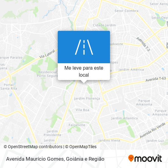Avenida Maurício Gomes mapa