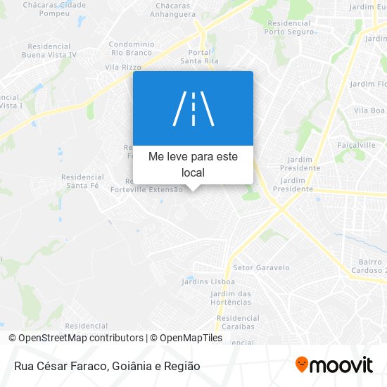 Rua César Faraco mapa